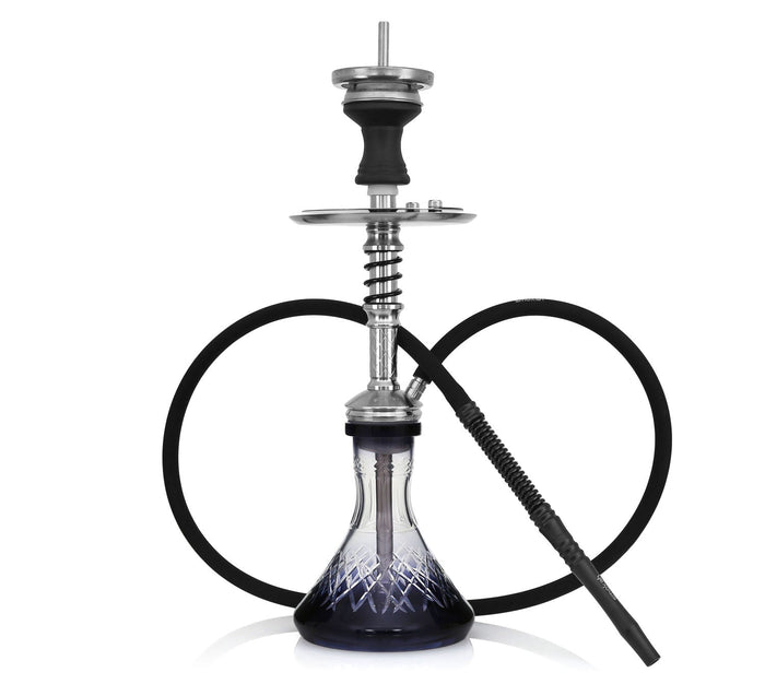 Smokah FUA Pro Zwart compleet met glazen vaas, siliconenslang en spiral mondstuk