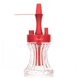 Aladin 2 Go Alu rode hookah set van 23 cm met opbergtas
