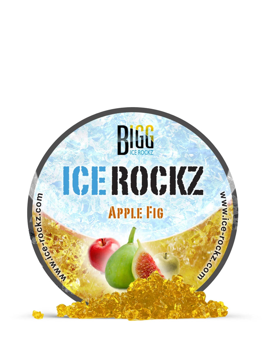 Pot Aladin Bigg Ice Rockz Apple Fig 120 gram nicotinevrije hookah steam stones met appel en vijg