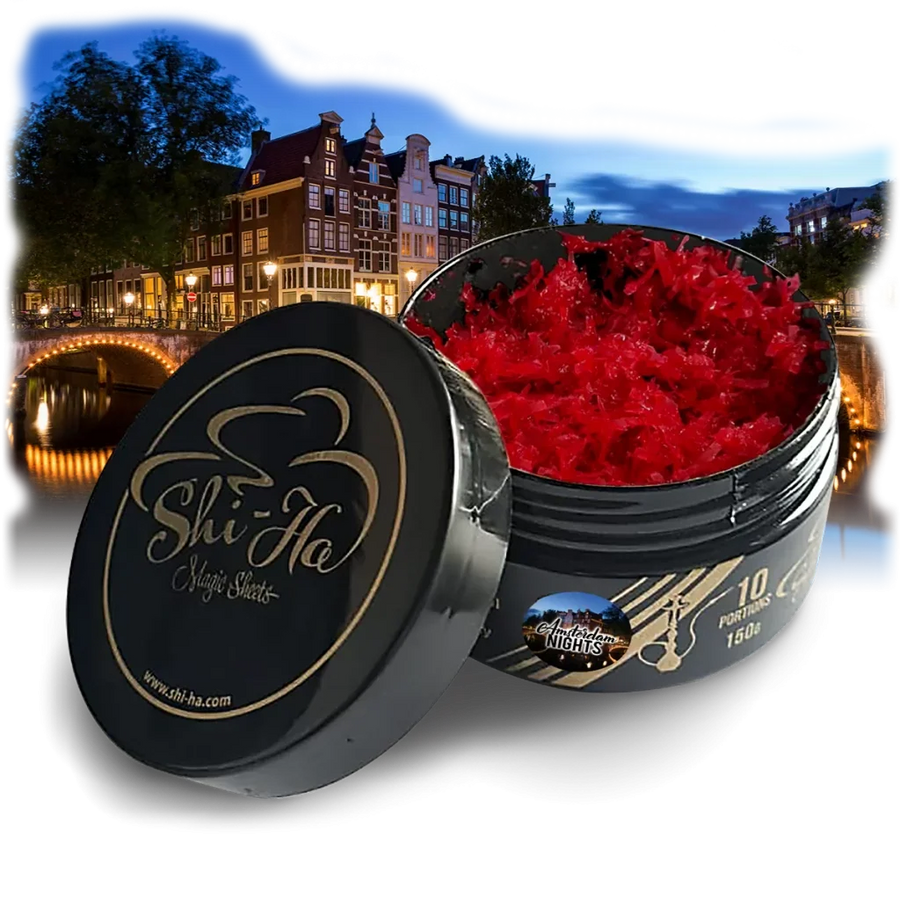 Shi-Ha Amsterdam Nights waterpijp tabak 150gr met bessen en mint smaak