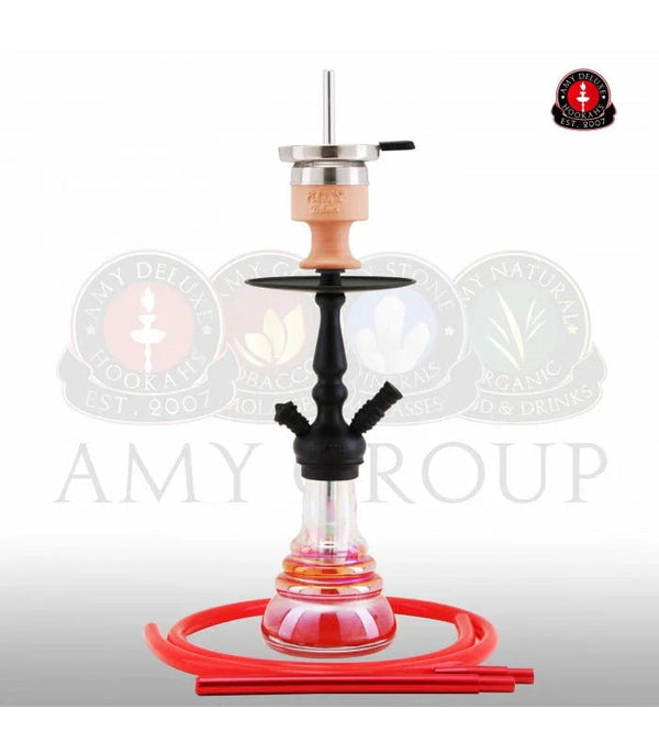 Rode Amy Deluxe Little Zuri waterpijp met Hot Screen tabakskop