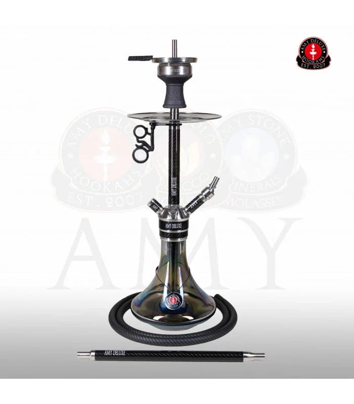 Amy Deluxe Carbonica Force R 63 cm complete waterpijp set mizori shisha