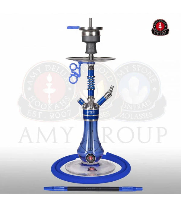Amy Deluxe Carbonica Gear S hookah in volledig totaalbeeld