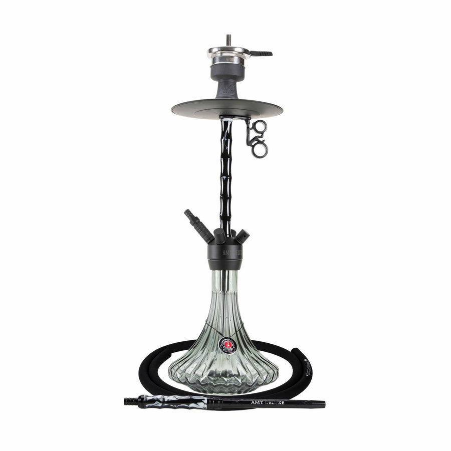Amy Deluxe Dervish hookah 68 cm met glazen vaas, vooraanzicht