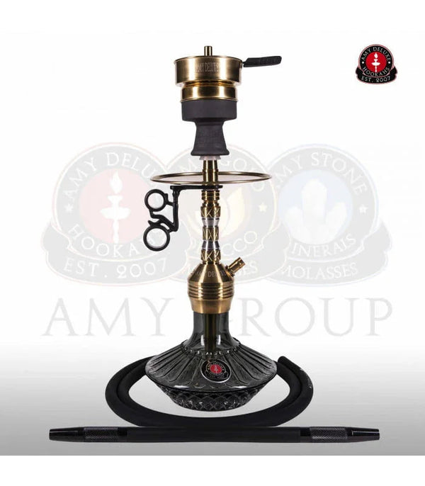 Amy Deluxe Fusion Shine Mini in zwart, strak design van roestvrij staal
