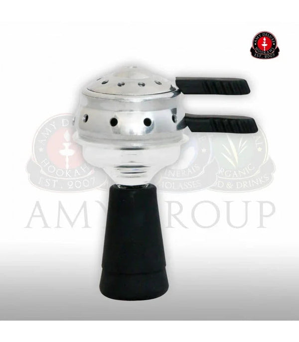 Amy Deluxe Glassi Set waterpijp kop met Kaloud HMD van boven bekeken