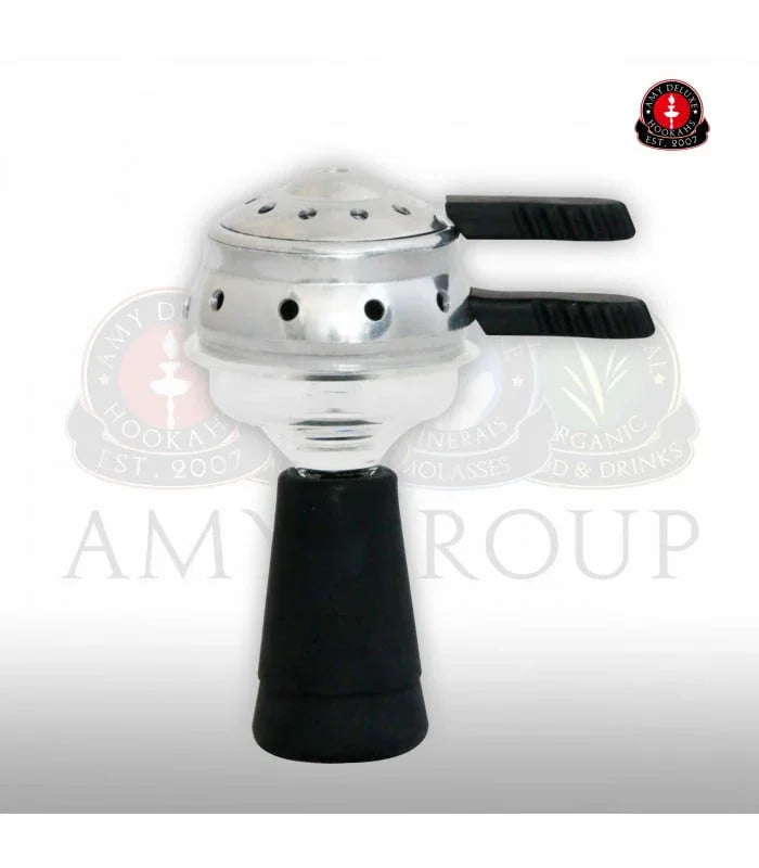 Amy Deluxe Glassi Set waterpijp kop met Kaloud HMD van boven bekeken