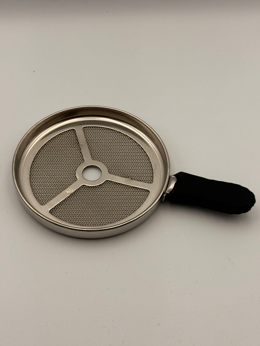 Amy Deluxe hotscreen zeef, originele metalen tabakszeef voor Amy Deluxe shisha en shisha tabakskoppen, vooraanzicht