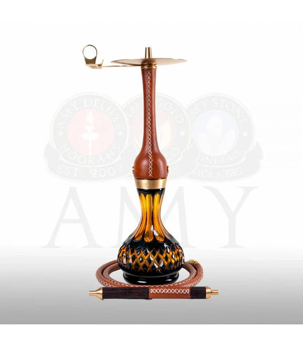 Amy Deluxe Indi V2.0 zwarte hookah van 70 cm compleet met accessoires