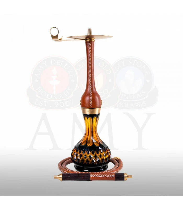 Amy Deluxe Indi V2.0 zwarte hookah van 70 cm compleet met accessoires