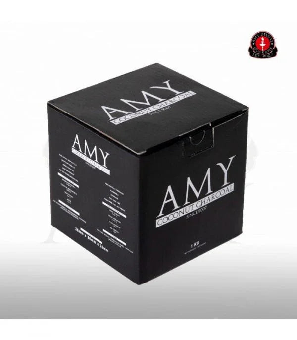 Amy Deluxe kokoskolen 1 kg natuurkolen voor hookah waterpijp