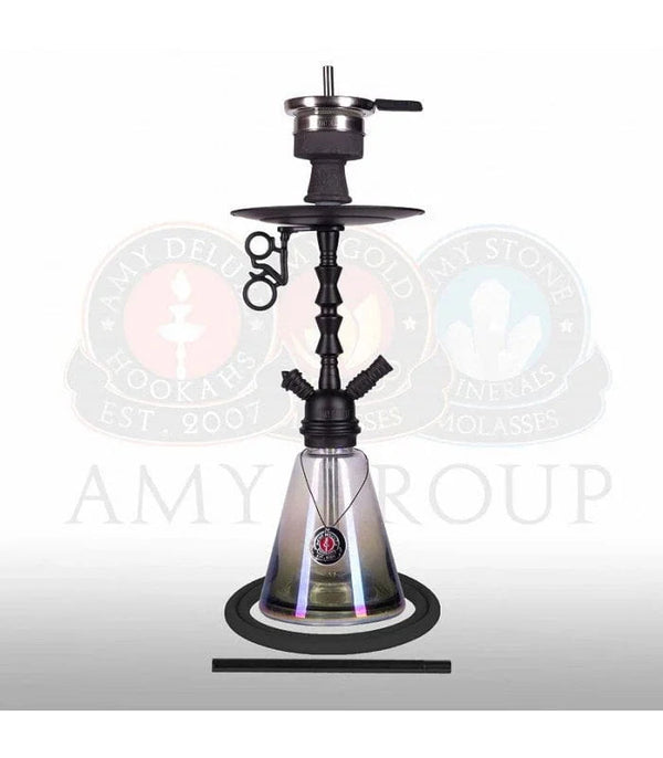 Compacte Amy Deluxe Little Starfox shisha van 60 cm in het zwart