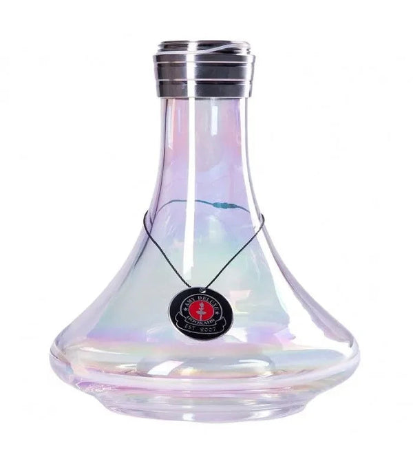 Amy Deluxe SS13 shisha vaas van transparant glas, originele vervangingsvaas voor de SS13 shisha, vooraanzicht