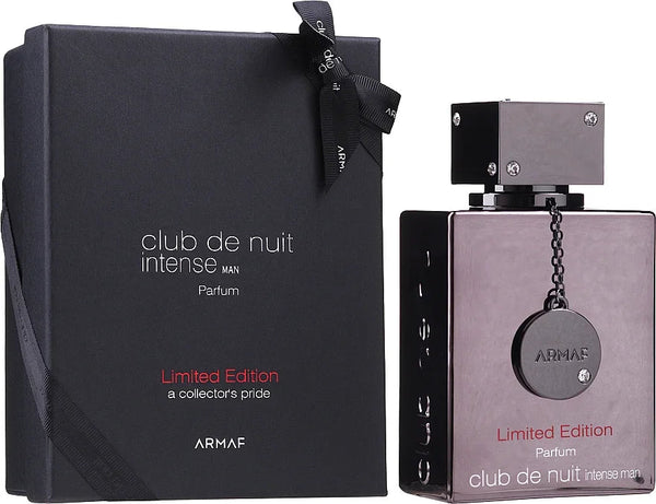 Fles Armaf Club de Nuit Intense Man Limited Edition, intens herenparfum met noten van citrus, roos en musk