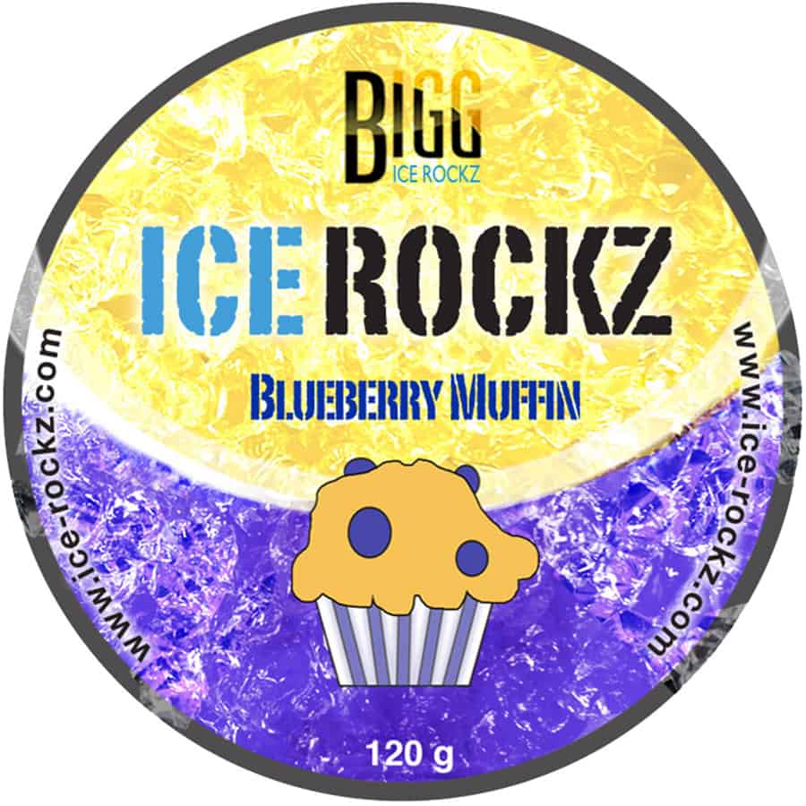 Pot Aladin Big Ice Rockz Blueberry Muffin steam stones van 120 gram met bosbessendessert waterpijpsmaak