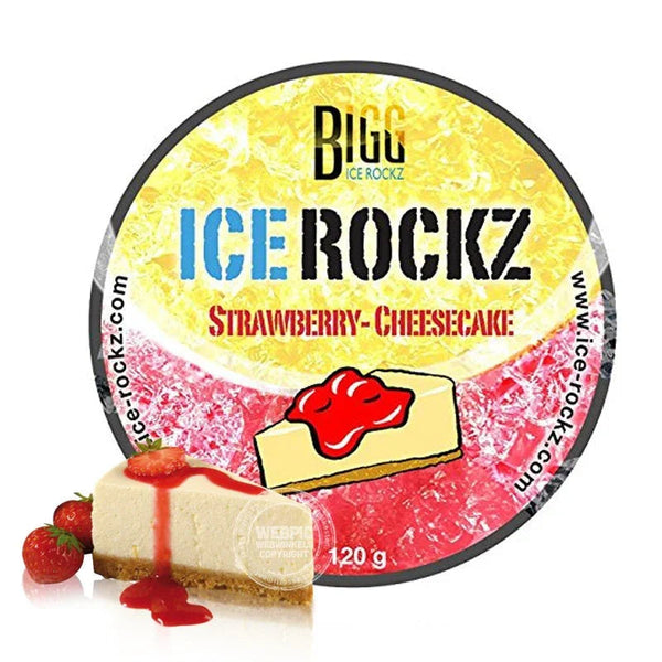 Bigg Ice Rockz Aardbei Cheesecake dampstenen 120 gram voor de hookah