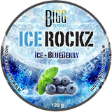 Verpakking Bigg Ice Rockz Ice Blueberry 120 gram waterpijp smaak