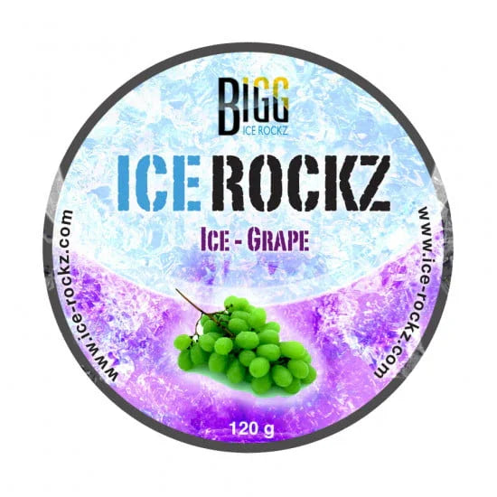Bigg Ice Rockz Ice Grape 120 gram steam stones pot voor de waterpijp