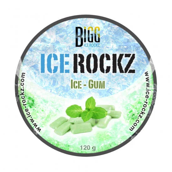 Bigg Ice Rockz Ice Gum steam stones voor waterpijp, fris mint kauwgum aroma zonder nicotine