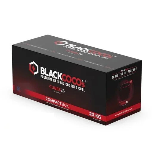 Black Coco's C26 waterpijp kolen 20 kg in stevige dubbele doos