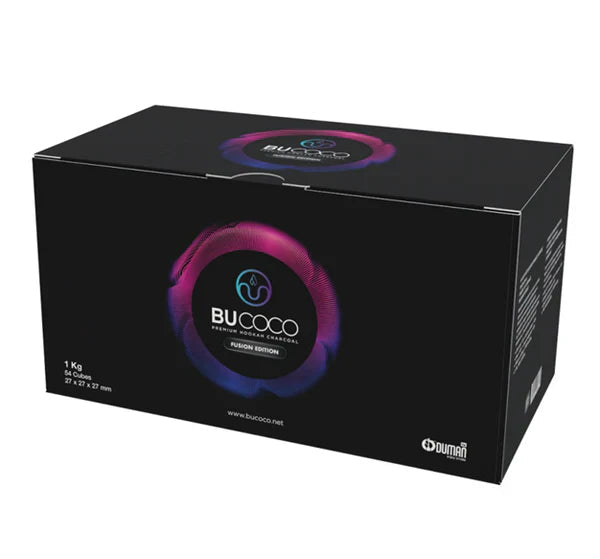 BuCoco C27 natuurkolen 1 kg – 27 mm kokoskolen voor de waterpijp