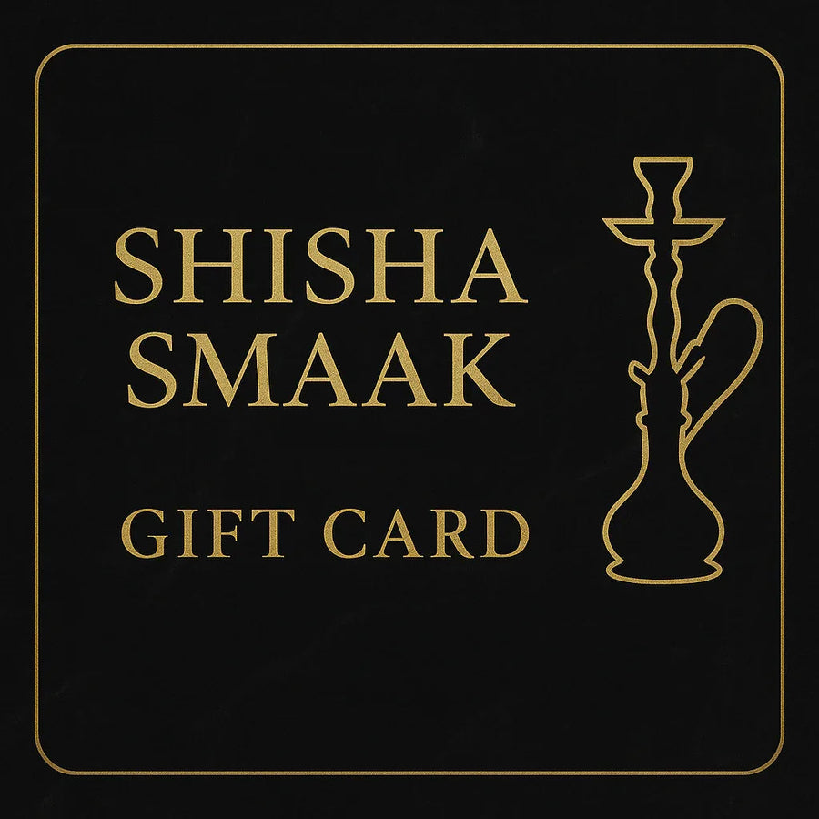 Digitale cadeaubon voor waterpijp en shisha liefhebbers van 10 tot 200 euro