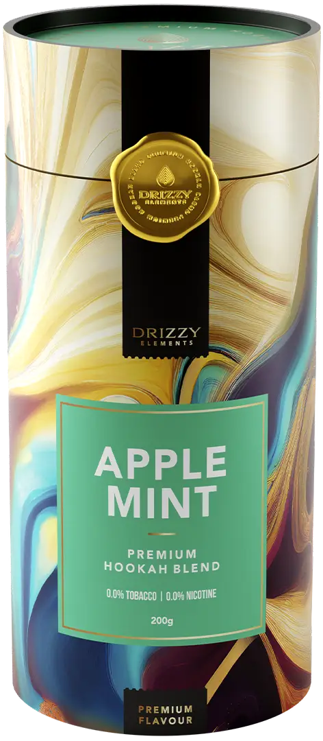 Drizzy Elements Apple Mint 1 kg waterpijp tabak in hersluitbare voorraademmer