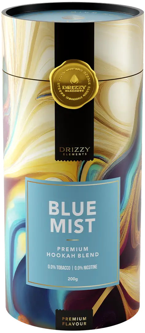 Drizzy Elements Blue Mist 1 kg hookah tabak in hersluitbare voorraademmer