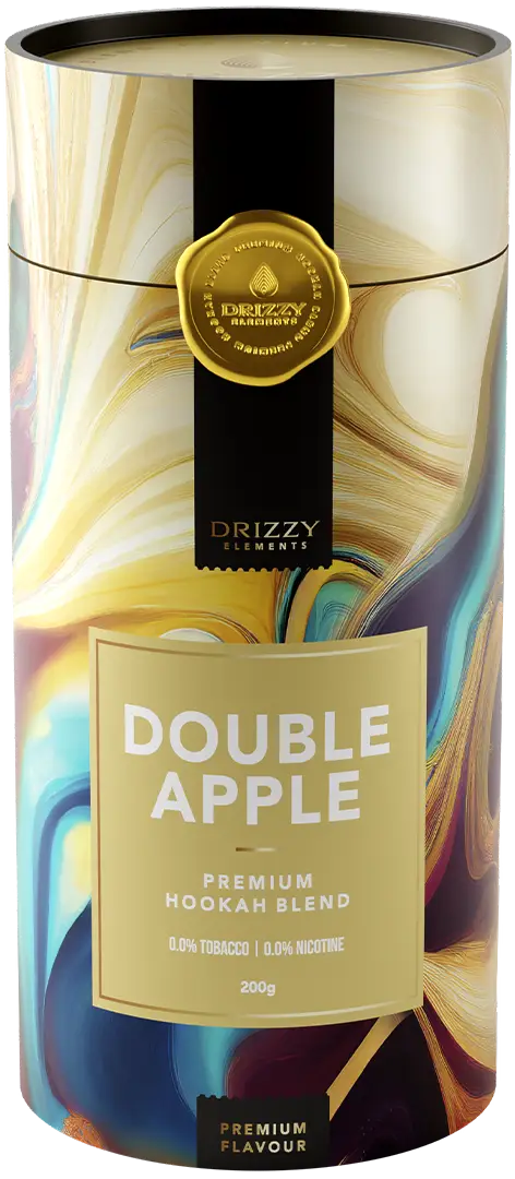 Drizzy Elements Double Apple hookah tabak in emmer van 1 kg
