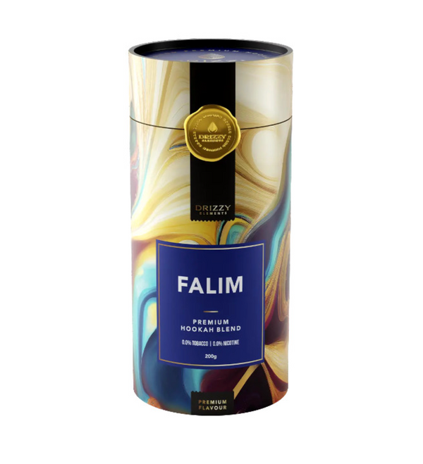 Drizzy Elements Falim hookah tabak 200 gram, nicotinevrije kauwgomsmaak voor de waterpijp