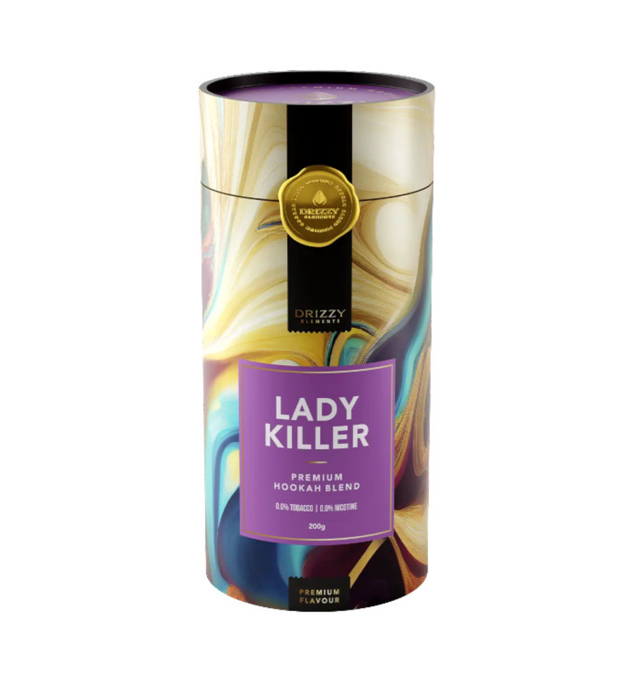 Drizzy Elements Lady Killer 200 gram hookah tabak met tropisch fruit en bessen