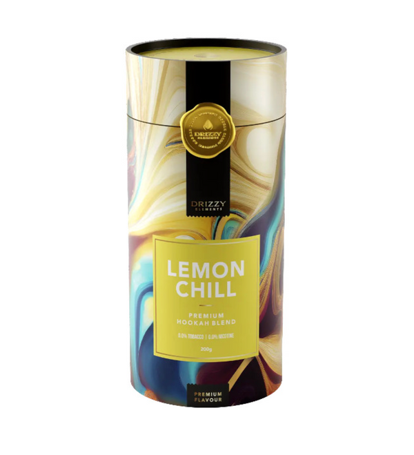 Drizzy Elements Lemon Chill hookah tabak 200 gram, frisse citrus met koele afdronk