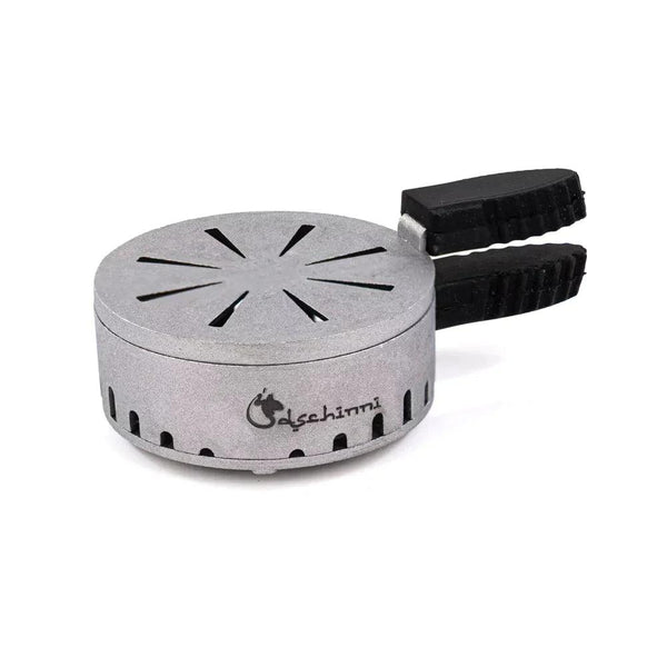 Dschinni Crown HMD Silver, zilveren aluminium heat management device voor je waterpijp of shisha