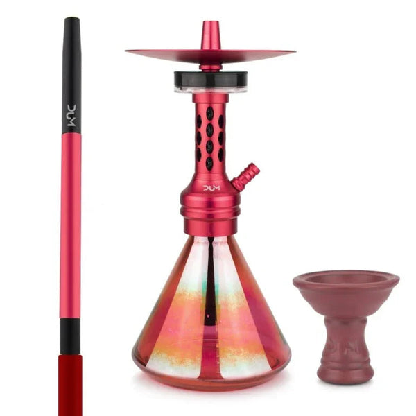 Rode Dum A07 Techno Smoke waterpijp met aluminium kolom en LED-effect
