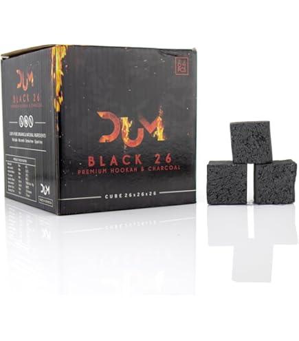 DUM Black 26mm natuurkolen 1 kg voor shisha en waterpijp