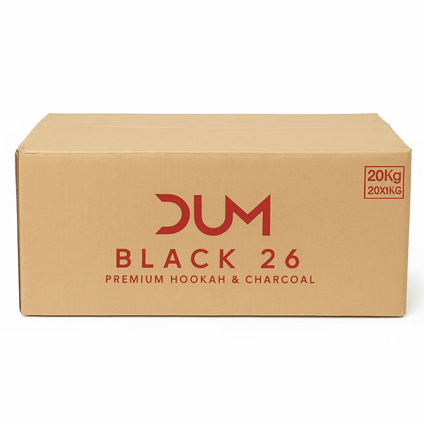 Zak DUM Black 26mm kokoskolen van 20 kg voor waterpijp