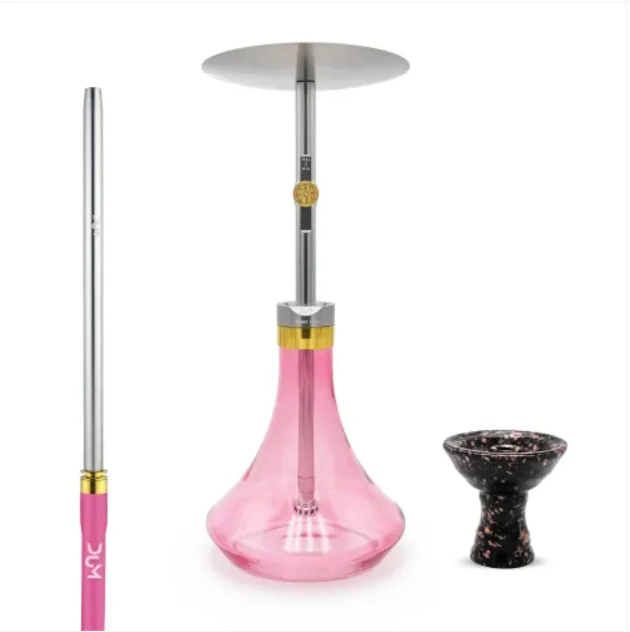 DUM Boost L D01 roze hookah met industrieel design en roze accenten
