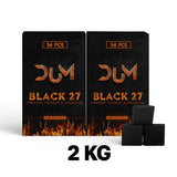 DUM C27 kokosnootkolen 2 kg - geur- en smaakvrije hookah kolen