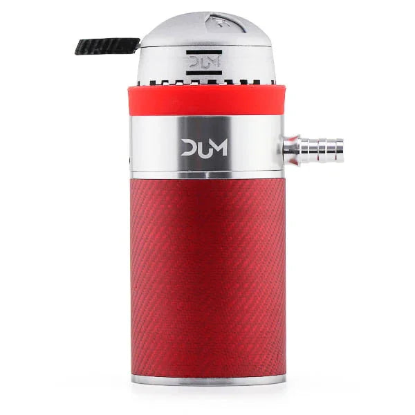 Dum Car Pack hookah in rood, compact formaat van 13,7 cm