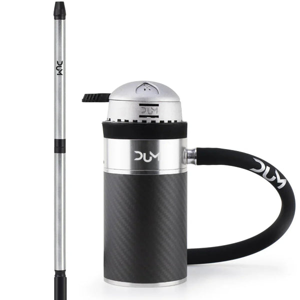 Dum Car Pack hookah in het zwart, compact model voor onderweg