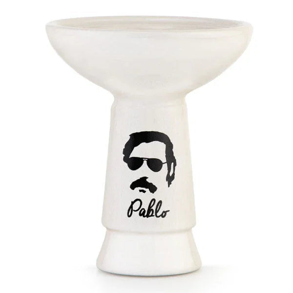 Dum Comics tabakskop Pablo Escobar keramische hookah kop, hoofdaanzicht