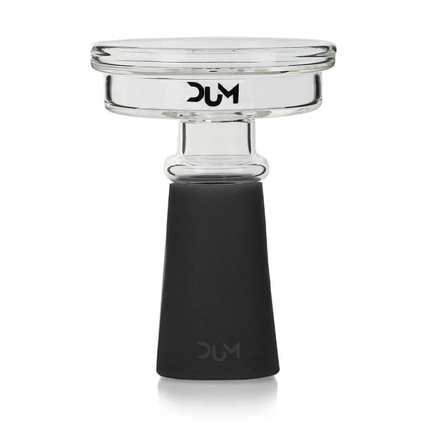 Dum Fireplace Wind Bowl glazen tabakskop in zwart, 10,5 cm hoog