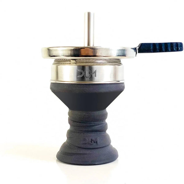 Dum Full Heater hookah tabakskop in zwart, inclusief los zeefje