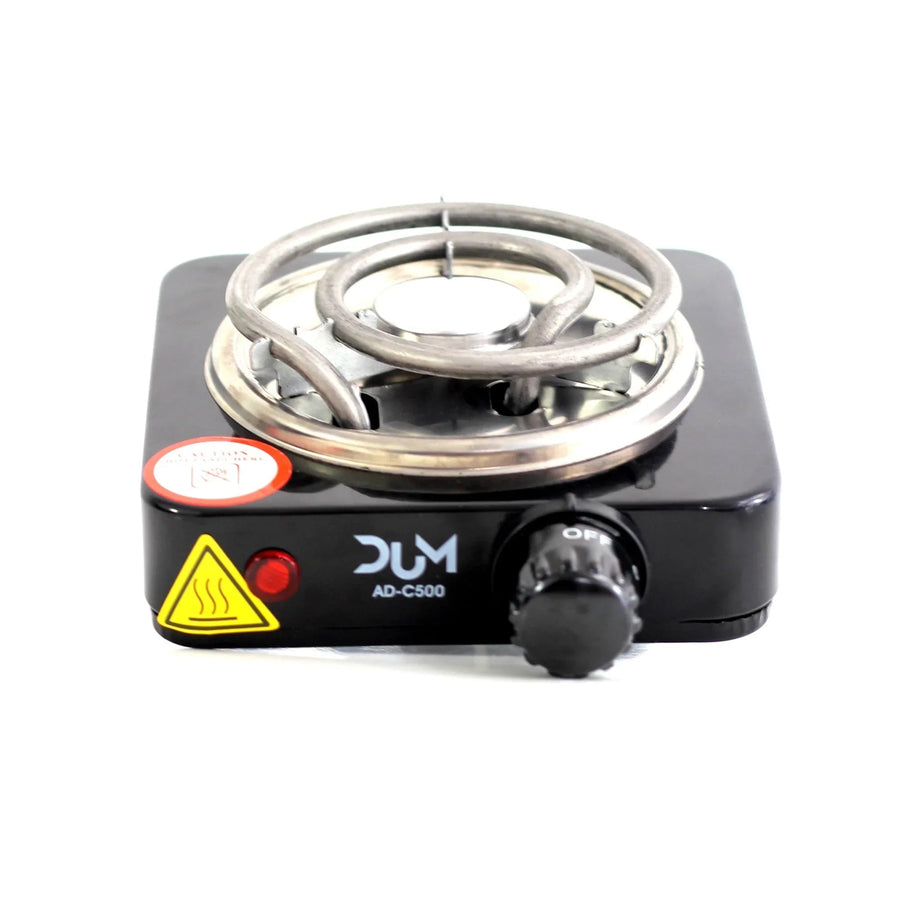 Dum Hot Plate 500 Watt kolenbrander voor waterpijp, vooraanzicht