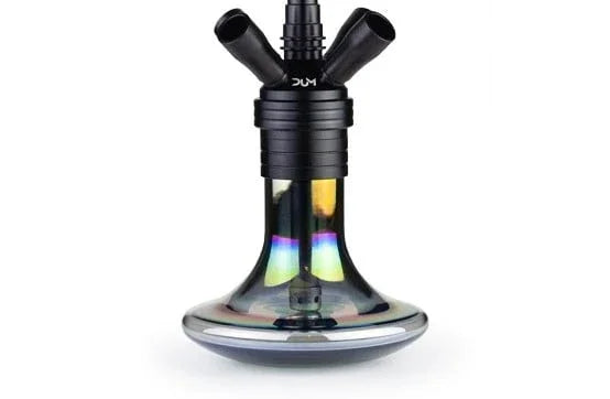 Dum Magnum 2.0 Mini zwarte shisha vaas van dik glas, vooraanzicht