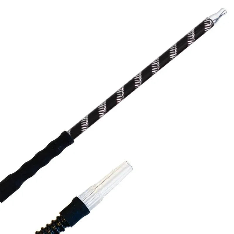 Dum Marrakech Pro shisha slangset in het zwart, 190 cm siliconen slang