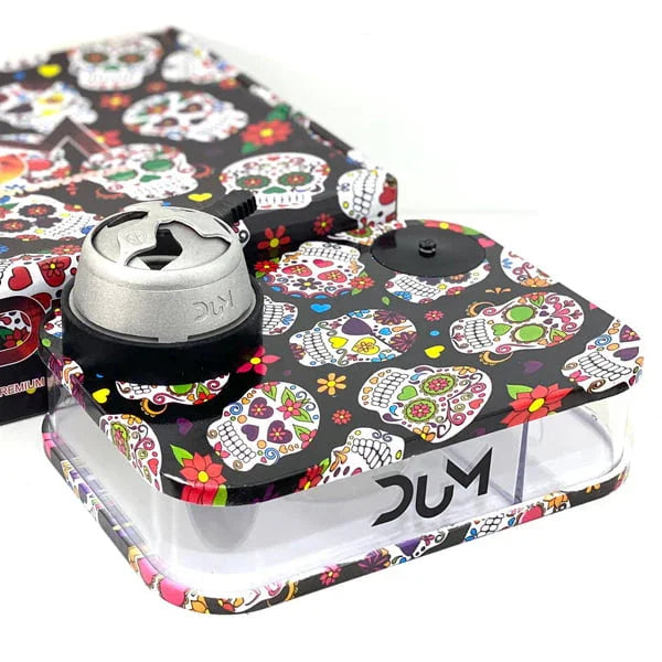 Zwarte Dum Party Box waterpijp set met compacte opbouw