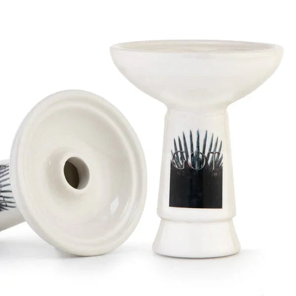 Dum Phunnel Game keramische shisha tabakskop, vooraanzicht van het design