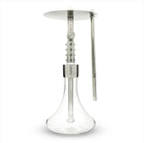 DUM Pro Phillip hookah van roestvrij staal met glazen vaas, complete set circa 60 cm
