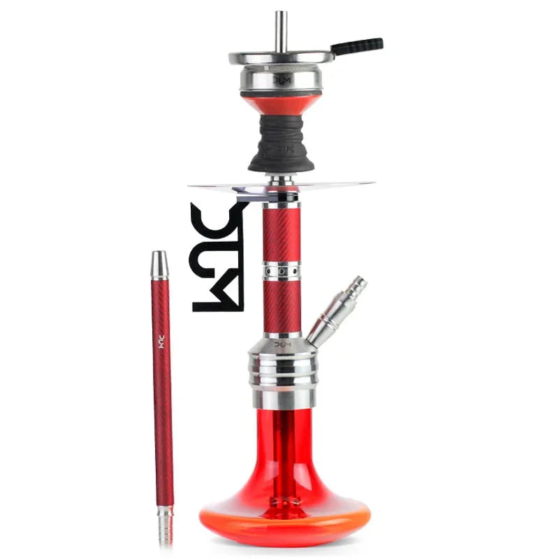 Rode Dum SS17 Buffer hookah met carbon-look kolom en kristallen vaas